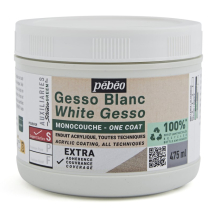 PEBEO ONE COAT WHITE GESSO STUDIO GREEN 475ML 818615