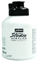 PEBEO 011 TITANIUM WHITE 500ml STUDIO ACRYLIC 179011