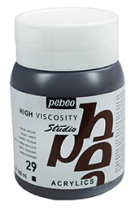 PEBEO 029 BURNT UMBER 500ml STUDIO ACRYLIC 179029