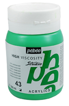 PEBEO 043 CADMIUM GREEN HUE 500ml STUDIO ACRYLIC 179043