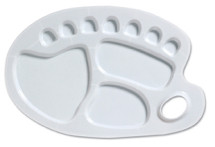 PLASTIC KIDNEY SHAPED PALETTE LARGE 33.5cm x 22.5cm