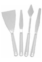 PLASTIC PALETTE KNIFE SET OF 4 740-4