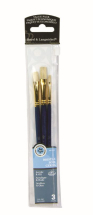 R&L 3 PC BRISTLE BRUSH SET FLAT (2,4,6) RSET-9106