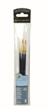 R&L 3 PC GOLD TAKLON BRUSH SET ROUND (1,3,5) RSET-9108