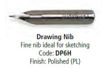 MANUSCRIPT FINE DRAWING NIB POLISHED DP6HPL24 PACK OF 24