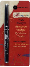 MANUSCRIPT ITALIC MARKER 2.5mm MEDIUM BLACK MM61081