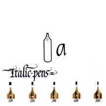 Wm. MITCHELL ITALIC nibs RIGHT HAND12 ASSORTED 35515