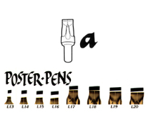 Wm. MITCHELL POSTER PEN NIBS - ASSORTED 35370