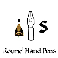 Wm. MITCHELL R.H. SQ CUT NIBS -3 35095  ROUND HAND