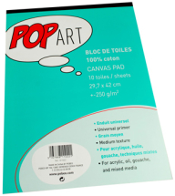 PEBEO COTTON CANVAS PAD A3 POP ART 10 SHEETS 811022