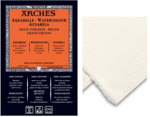 ARCHES WATERCOLOUR PAPER 90lb /185gsm 56x76cm ROUGH(TORCHON)