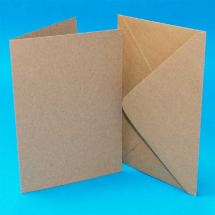 CRAFT UK 5X7 KRAFT CARDS/ENVELOPES 50 PACK 2048