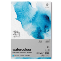 WN A3 GLUED CLASSIC 12SH CP WATERCOLOUR PAD 300G 6667007