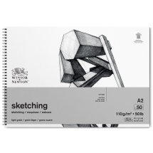 WINSOR & NEWTON SPIRAL SKETCHI NG PAD A2 50 SHEETS 6672004