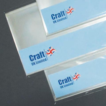 CRAFT UK RESEALABLE C6 CLEAR VIEW BAGS PACK OF 50