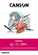 CANSON GRADUATE MANGA PAD A3 200G 30SH C31250P031