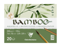 CLAIREFONTAINE GLUED PAD 250G  A7 20SH BAMBOO 975910C
