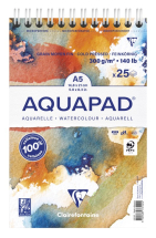 CLAIREFONTAINE GOLDLINE AQUA PAD SPIRAL A5 25SH 976102C