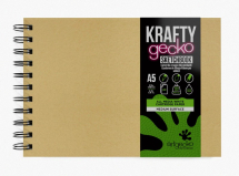 KRAFTY A5 LANDSCAPE GECKO SKETCHBOOK   GEC303