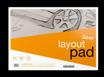 SILVINE LAYOUT PAD A3 50gsm A3LP