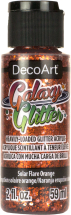 DECO ART GALAXY GLITTER SOLAR FLARE ORANGE DGG16-30
