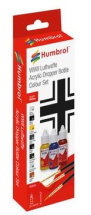 HUMBROL ACRYLIC LUFTWFFE WWII COLOURS SET  DB9063