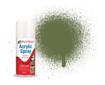 HUMBROL 80 GRASS GREEN 150ml ACRYLIC SPRAY AD6080