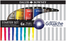 DR AQUAFINE GOUACHE 6 x 15ml SET 136901004