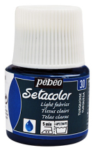 TURQUOISE LIGHT FABRICS PEBEO SETACOLOR 45ml 329030