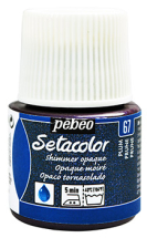 PEBEO SETACOLOR OPAQUE 45ml - SHIMMER PLUM 295067
