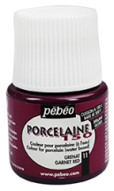 PEBEO PORCELAINE 150 45ml - GARNET RED 024011