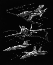 R&L JET PLANES SCRAPERFOIL SILVER SILF25