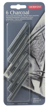DERWENT COMPRESSED CHARCOAL BLISTER OF 6 35996