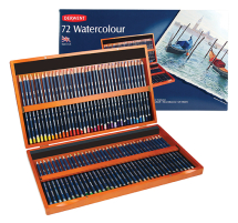 DERWENT WATERCOLOUR PENCIL 72 WOODEN BOX 32891
