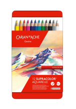 CARAN D'ACHE 12 SUPRACOLOR SOFT AQUA PENCILS 3888 312