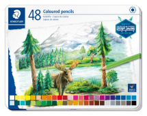 STAEDTLER COLOURED PENCIL TIN OF 48 ASS COLOURS 146CM48