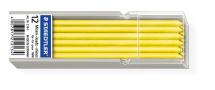 STAEDTLER LUMOCOLOR LEADS NON- PERMANENT 12PC YELLOW 218-1