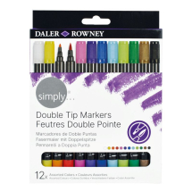 DR SIMPLY DUAL TIP MARKER 12PC SET D644400012