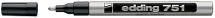EDDING 751 FINE PEN - WHITE 4-751049