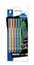 STAEDTLER METALLIC MARKER BLISTERCARD 5PCS 8323-S BK5