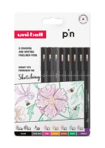 UNI PIN COLOURED SKETCHING 8PK - ASSORTED 302331574