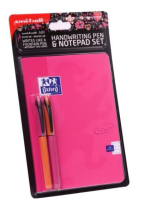 UNI AIR HANDWRITING PEN & NOTEPAD SET PINK A5 153544762