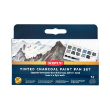 DERWENT TINTED CHARCOAL PAINT PAN SET 2306249