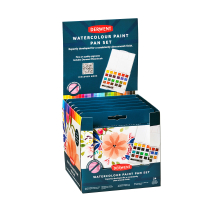 DERWENT WATERCOLOUR PAINT PAN SET 24                 2306260