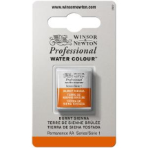 WN ARTIST WATERCOLOUR HALF PAN BURNT SIENNA 0101074