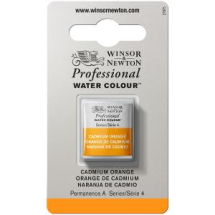 WN ARTIST WATERCOLOUR HALF PAN CADMIUM ORANGE 8840161