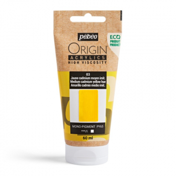 PEBEO ORIGIN ACRYLICS 60ml MEDIUM CAD YELLOW HUE 817003
