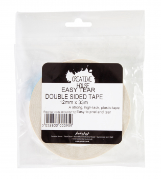 EASY TEAR DOUBLE SIDED TAPE - 12mmX33m