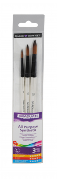 DR 3 BRUSH SYN ROUND SET GRADUATE WALLET 212530007