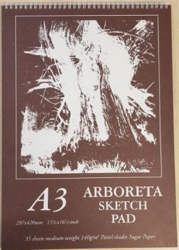ARBORETA PASTEL PAD A3 ASSORTED PASTEL COLOURS